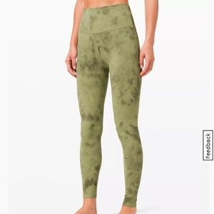 Lululemon Align 28” Diamond Dye Vista Green Medium Olive